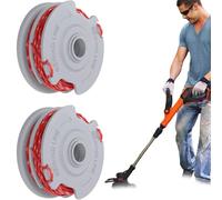 Ezranova Bobina per decespugliatore, doppia bobina di alimentazione automatica, bobina per decespugliatore Flymo, bobina di ricambio standard per tosaerba, ricambio FLY021, compatibile con