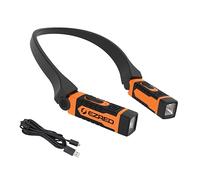 EZRED NK15-OR ANYWEAR - Luce da collo ricaricabile per illuminazione a mani libere, colore: arancione
