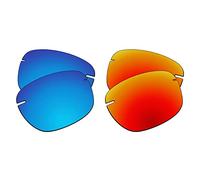 EZReplace Lenti di ricambio compatibili con Maui Jim Lighthouse MJ423-65 mm (lenti polarizzate) - Adatto per fari Maui Jim (blu ghiaccio+rosso fuoco), Blu ghiaccio + rosso fuoco, Taglia unica