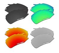 EZReplace Lenti di ricambio compatibili con occhiali da sole Rudy Project Fotonyk (lenti polarizzate) - Adatto per Rudy Project Fotonyk Frame (nero carbonio + verde primavera + rosso fuoco + metallo