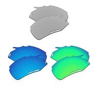 EZReplace Lenti di ricambio compatibili con occhiali da sole Rudy Project Fotonyk (lenti polarizzate) - Adatto per Rudy Project Fotonyk Frame (metallo argento + blu ghiaccio + verde primavera),