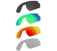 EZReplace Lenti di ricambio per occhiali da sole Oakley BXTR OO9280 (lenti polarizzate), adatte per montatura Oakley BXTR (nero carbonio+verde primaver rosso fuoco+argento metallico)