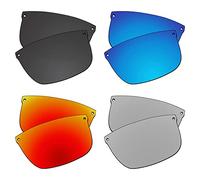 EZReplace Lenti di ricambio per occhiali da sole Oakley Carbon Blade OO9174 (lenti polarizzate) - Adatto per Oakley Carbon Blade Frame (Carbon Black+Ice Blue+Fire Red+Metal Silver), Carbon Black +