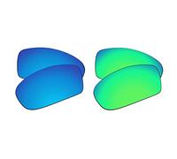 EZReplace Lenti di ricambio per occhiali da sole Oakley Drop Point OO9367 (lenti polarizzate), Blu ghiaccio + Verde Primavera, Taglia unica
