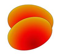 EZReplace Lenti di ricambio per occhiali da sole Oakley Eye Jacket Redux OO9438 (lenti polarizzate), Rosso fuoco, Taglia unica