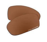 EZReplace Lenti di ricambio per occhiali da sole Oakley Fives Squared (lenti polarizzate), Policarbonato aggiornato, marrone marrone, Taglia unica