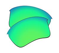 EZReplace Lenti di ricambio per occhiali da sole Oakley Flak Jacket XLJ (lenti polarizzate), Verde - frühlingsgrün, Taglia unica