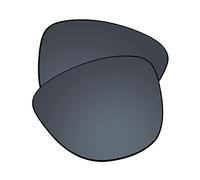 EZReplace Lenti di ricambio per occhiali da sole Oakley Frogskin OO9013 (lenti polarizzate), Aggiornato policarbonato Ar rivestito specchio nero, Taglia unica