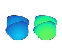 EZReplace Lenti di ricambio per occhiali da sole Oakley Frogskin OO9013 (lenti polarizzate), Blu ghiaccio + Verde Primavera, Taglia unica