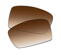 EZReplace Lenti di ricambio per occhiali da sole Oakley Gascan OO9014 (lenti polarizzate), Marrone sfumato - non polarizzato, Taglia unica