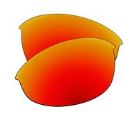 EZReplace Lenti di ricambio per occhiali da sole Oakley Half Jacket 2.0 OO9144 (lenti polarizzate), rosso fuoco, Taglia unica