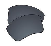 EZReplace Lenti di ricambio per occhiali da sole Oakley Half Jacket 2.0 XL OO9154 (lenti polarizzate), Specchio rivestito in policarbonato Ar aggiornato nero, Taglia unica