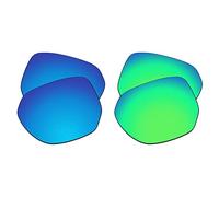 EZReplace Lenti di ricambio per occhiali da sole Oakley Latch Beta OO9436 (lenti polarizzate) - Adatto per montatura Oakley Latch Beta (blu ghiaccio+verde primavera), Blu ghiaccio + Verde Primavera,
