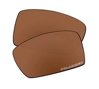 EZReplace Lenti di ricambio per occhiali da sole Oakley Oil Drum (lenti polarizzate), Policarbonato aggiornato, marrone marrone, Taglia unica