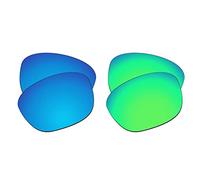 EZReplace Lenti di ricambio per occhiali da sole Oakley Pitchman R OO9439 (lenti polarizzate) - Adatto Oakley Pitchman R Frame (blu ghiaccio+verde primavera), Blu ghiaccio + Verde Primavera, Taglia