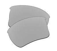 EZReplace Lenti di ricambio per occhiali da sole Oakley Quarter Jacket OO9200 (lenti polarizzate), Metallo: argento., Taglia unica