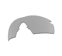 EZReplace Lenti di ricambio per occhiali da sole Oakley Si Ballistic M Frame 2.0 (lenti polarizzate), Metallo argento., Taglia unica