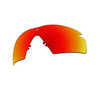 EZReplace Lenti di ricambio per occhiali da sole Oakley Si Ballistic M Frame 2.0 (lenti polarizzate), rosso fuoco, Taglia unica