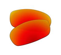 EZReplace Lenti di ricambio per occhiali da sole Oakley Square Wire 2.0 (lenti polarizzate), Rosso Fuoco, taglia unica