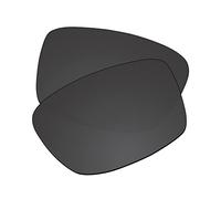 EZReplace Lenti di ricambio per occhiali da sole Oakley Square Wire 2 2014 OO4075 (lenti polarizzate), Nero carbonio., Taglia unica