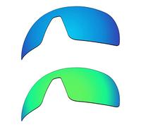 EZReplace Lenti di ricambio per occhiali da sole Oakley Sutro OO9406 (lenti polarizzate), blu ghiaccio + verde primavera, Taglia unica