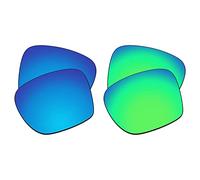 EZReplace Lenti di ricambio per occhiali da sole Oakley Sylas OO9448 (lenti polarizzate) - Adatto per Oakley Sylas telaio (blu ghiaccio+verde primavera), Blu ghiaccio + Verde Primavera, Taglia unica