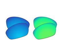 EZReplace Lenti di ricambio per occhiali da sole Oakley Whisker (lenti polarizzate), blu ghiaccio + verde primavera, Taglia unica