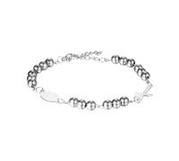 EZVFIRPDFZ Bracciale rosario da donna: rosario cristiano con croce e perline braccialetto regolabile con medaglia di San Benedetto gioielli religiosi regali