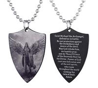 EZVFIRPDFZ Collana con piastrina per cani con dedica della Bibbia per Battesimo, con incisione cattolica, cristiana, comunione, cresima, rito regalo