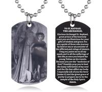 EZVFIRPDFZ Collana con piastrina per cani con dedica della Bibbia per Battesimo, con incisione cattolica, cristiana, comunione, cresima, rito regalo