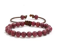 EZVFIRPDFZ Colorful Bling - Rosario con perline Mala tibetano, in legno di sandalo, regolabile, braccialetto in legno di legno, per donne e uomini, fatto a mano, religioso, regalo