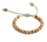 EZVFIRPDFZ Colorful Bling - Rosario con perline Mala tibetano, in legno di sandalo, regolabile, braccialetto in legno di legno, per donne e uomini, fatto a mano, religioso, regalo