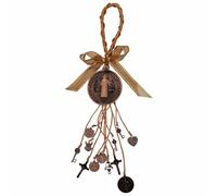 EZVFIRPDFZ Medaglia di San Benedetto/Vergine Maria/San GiudaTadeo Blessing Charm San Benito Medalla per uomo o donna (San Benedetto)