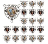 EZVFIRPDFZ Medaglia miracolosa di San Benedetto, Madonna di Guadalupe, per la creazione di gioielli fai da te, parte centrale del rosario con Vergine Maria Cristo Gesù
