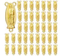 EZVFIRPDFZ Medaglia miracolosa di San Benedetto, Madonna di Guadalupe, per la creazione di gioielli fai da te, parte centrale del rosario con Vergine Maria Cristo Gesù