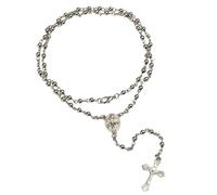 EZVFIRPDFZ Nuovo 2025 Unisex 4Mm Rosario In Acciaio Inox Collana Perline Lunga Catena Degli Uomini E Le Donne Vergine Maria Cristiana Decorazione di Moda Lusso Con Te Accessori Alla Moda Alla Moda