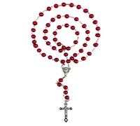 EZVFIRPDFZ Rosario per la prima comunione per ragazze e ragazzi, rosario cattolico per uomini, donne, collana rosario come regalo per mamma, nonna, anziani, No Box