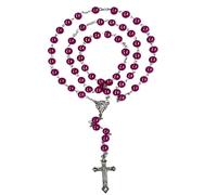 EZVFIRPDFZ Rosario per la prima comunione per ragazze e ragazzi, rosario cattolico per uomini, donne, collana rosario come regalo per mamma, nonna, anziani, No Box