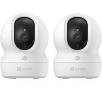 EZVIZ 2K Telecamera WiFi Interno, Videocamera Sorveglianza Interno 360° Pan/Tilt, Visione Notturna Intelligente, Tracciamento Automatico, Audio Bidirezionale, Modalità di Riposo, CP1 Pro Kit 2