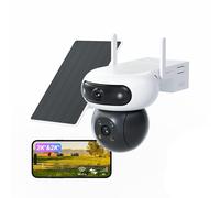 EZVIZ 4G LTE Telecamera Esterno con Doppia Lente Motorizzata, 4MP+4MP Batteria 1