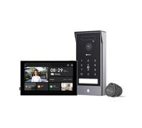 EZVIZ 4K Citofono con Apriporta e Monitor a Schermo Tattile, Bus a 2 Fili, Campanello con Telecamera, Rilevamento Palmo/Faccia, Sblocco Via App/Scheda/Parola d'Ordine, Visione Notturna, HP7 PRO