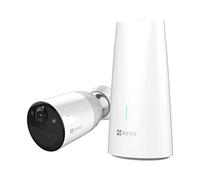 EZVIZ BC1 Kit da 1 Telecamera a Batteria 1080p WiFi Esterno con 1 Base, Batteria Durata di 365 Giorni,100% Senza Fili, Visione Notturna a Colori, PIR, Audio Bidirezionale, Alexa