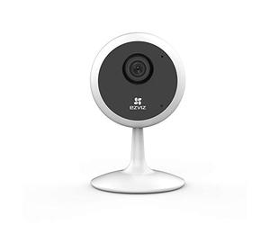 EZVIZ C1C 1080P Telecamera di sorveglianza Wi-Fi per interni, Visione notturna 12 m, Audio bidirezionale, Rilevamento del movimento, 130 grandangolare, Wi-Fi 2,4 Ghz, Compatibile con Alexa