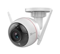 Ezviz C3W Telecamera Wifi Esterno 1080P Con Visione Notturna A Colori, Sistema D'Allarme Con Luce Stroboscopica E Sirena, Bianco, 15 x 7.2 x 7.2 cm 650 grammi