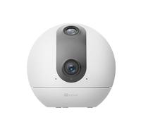 EZVIZ C60p Telecamera Wi-Fi interno con Doppio Obiettivo 2K+, Telecamera motorizzata 360° con Rilevamento Persone e Tracciamento Automatico, Audio Bidirezionale con Pulsante Touch, Alexa