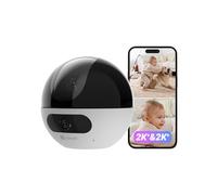 EZVIZ C7 Telecamera Wi-Fi Interno 4MP con Doppia Lente, Videocamera Sorveglianza Interno a 360°, Rilevamento di Persone/Animali, Audio Bidirezionale, Visione Notturna, Modalità Pattugliamento/Privacy