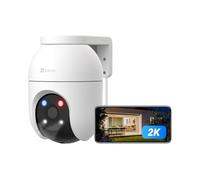EZVIZ C8c 2K 3MP Telecamera Wi-Fi da Esterno | Copertura 360°, Visore Notturna Colori, Rilevamento AI Uomo/Veicolo, Difesa Attiva Sirena e Luci, Audio 2 Vie, 2,4/5 GHz