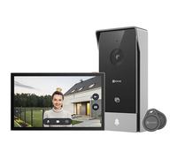 Ezviz campanello video 7" con visione notturna e Wi-Fi, Nero/Argento