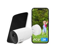 EZVIZ CB3 Kit 2K Telecamera Wi-Fi a Batteria da Esterno con Pannello Solare, Vis