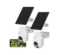 EZVIZ CB8 Lite Kit da 2 Telecamera 4K WiFi Esterno Senza Fili a Batteria con